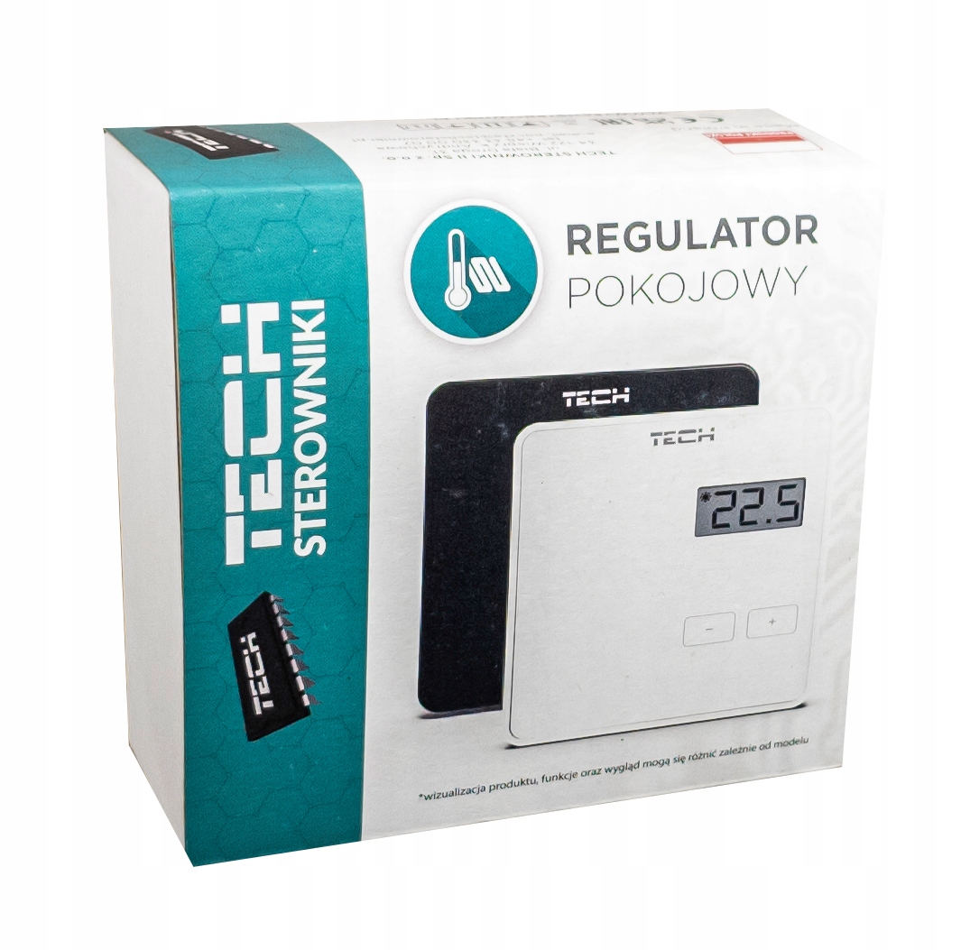 TECH R-10B PRZEWODOWY REGULATOR POKOJOWY CZARNY Rodzaj przewodowy