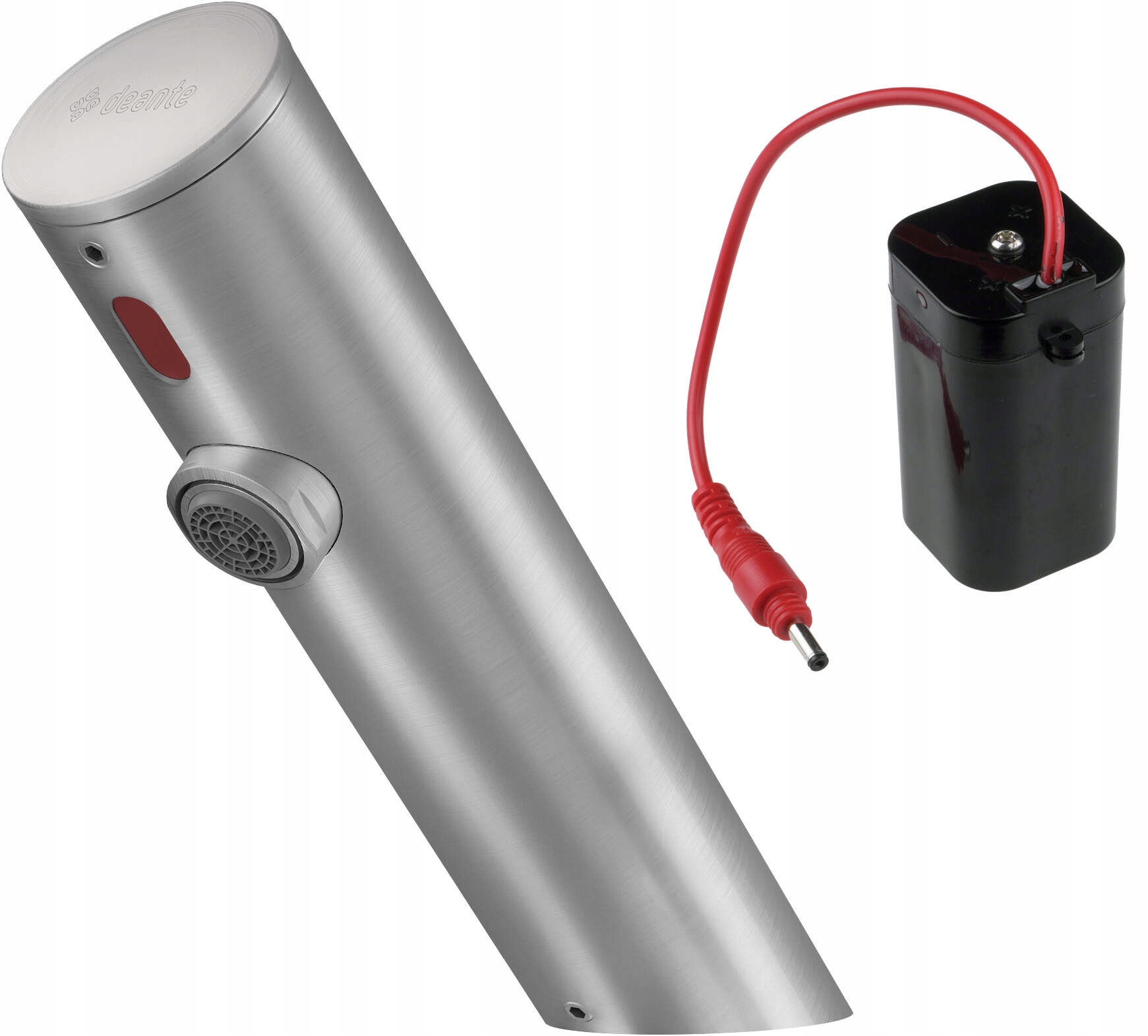 Deante Umývadlová batéria Sense oceľ BQR_F28R, bezdotyková, 4xAA.