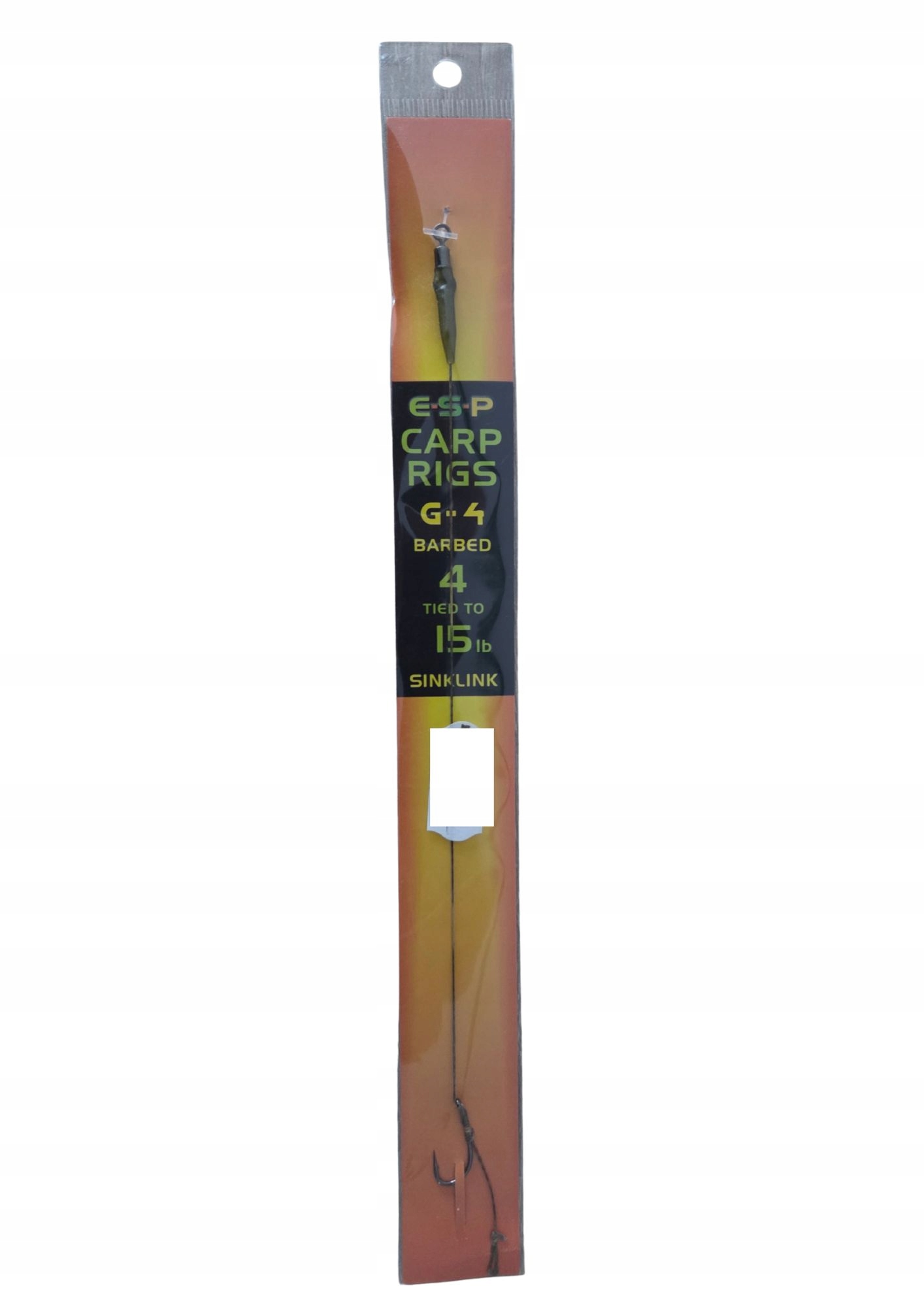Esp Carp Rigs G-4 – gotowy przypon karpiowy, hak 4, 15 lb, Sinklink