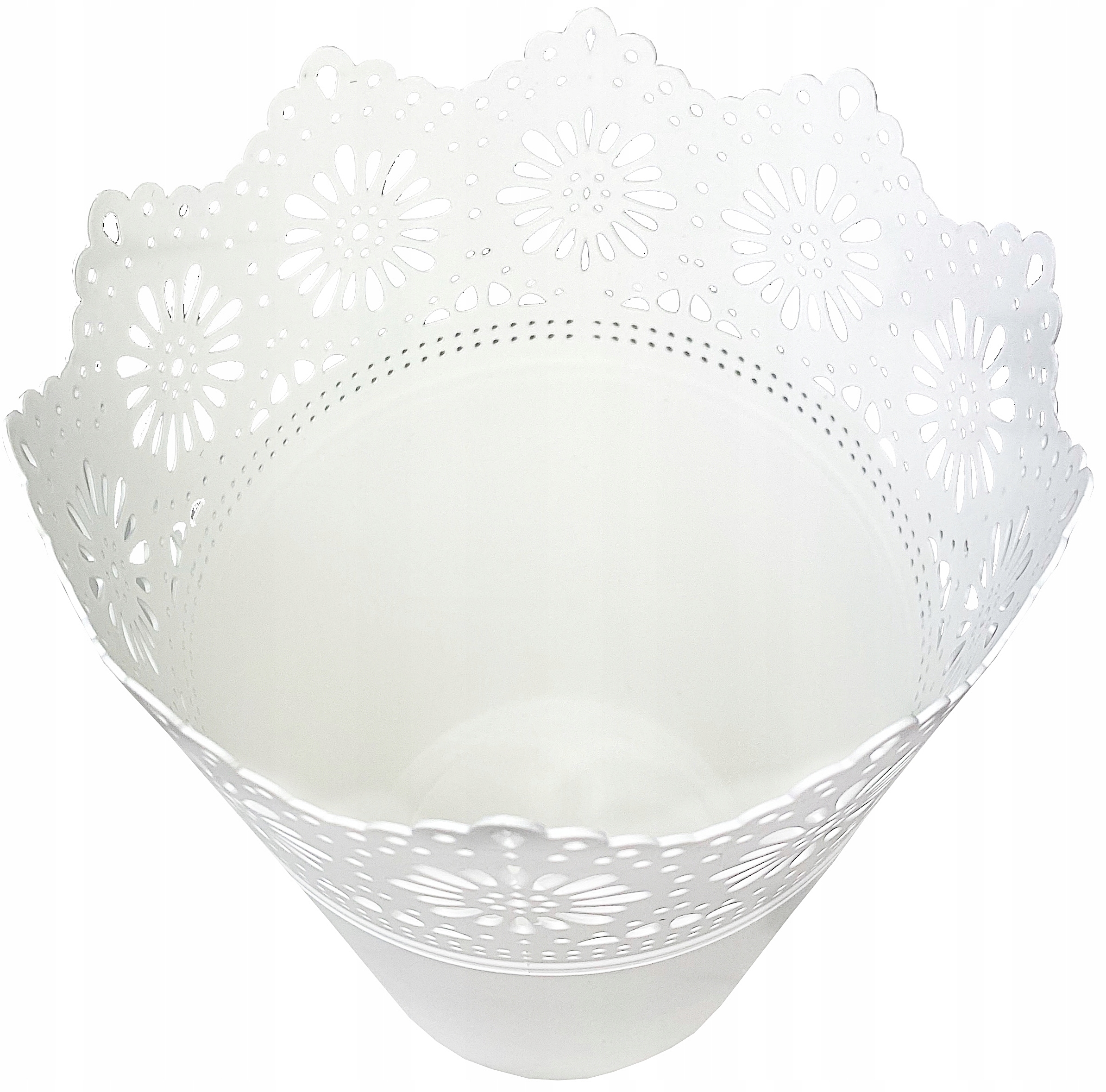 DONICZKA osłonka pojemnik koronka BIAŁA Marka Vaso