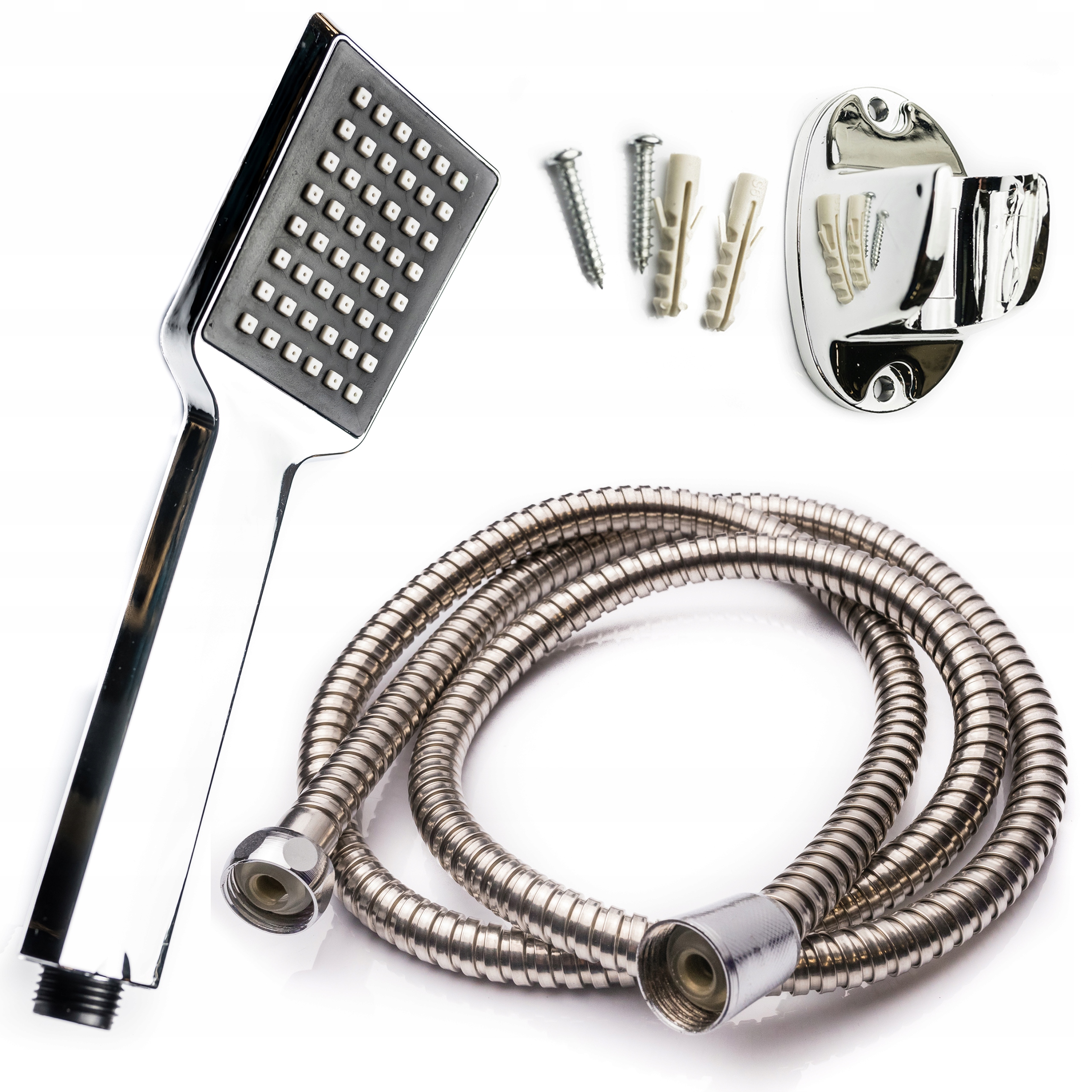 

Zestaw Prysznicowy Słuchawka Wąż Uchwyt ZP-04