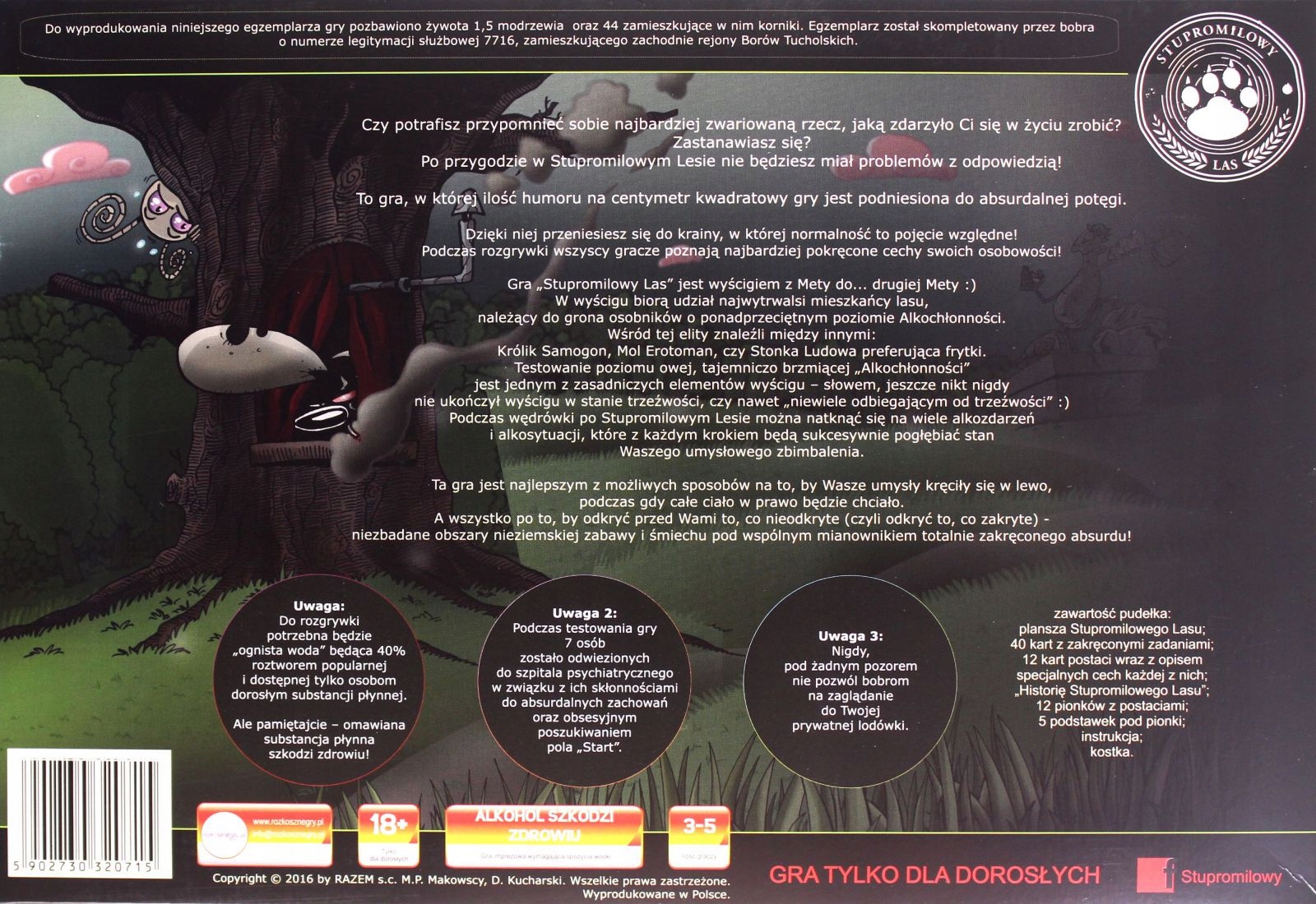 STUPROMILOWY LAS Stan opakowania oryginalne