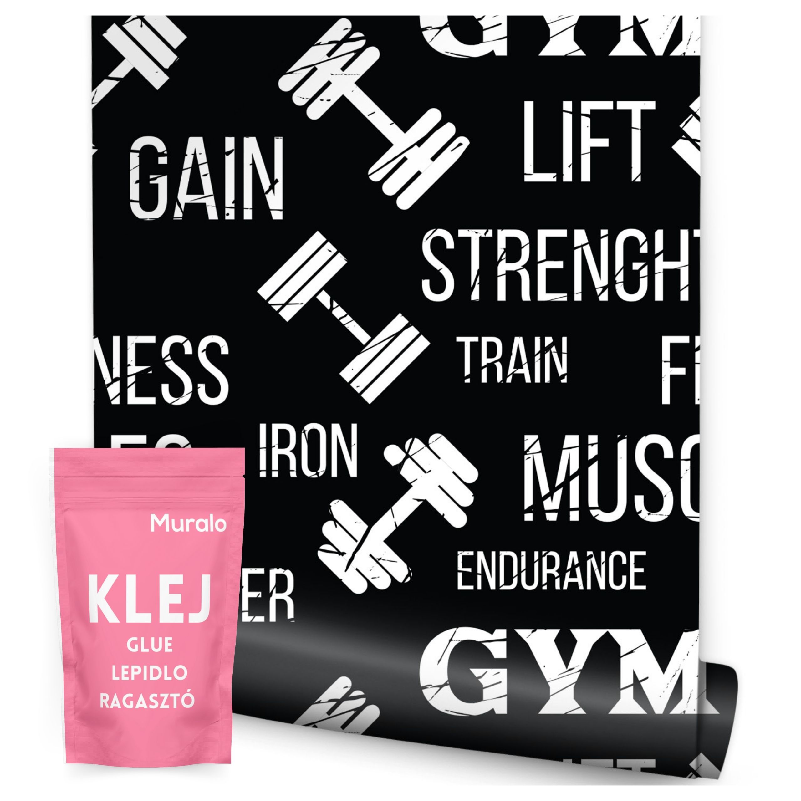Tapeta v roli pro mládež Tělocvična Sport Fitness Titulky Abstrakce