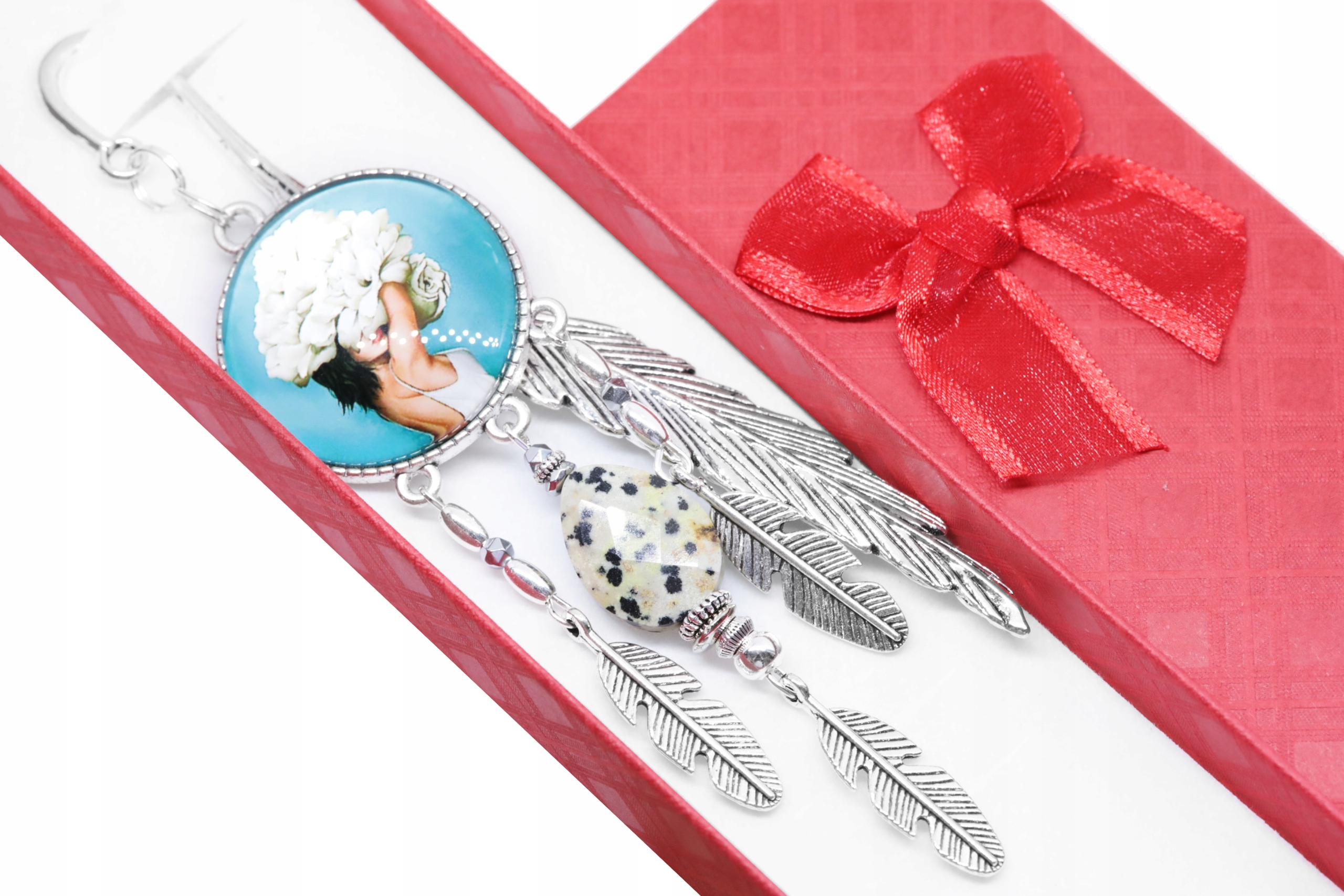 ZAKŁADKA DO KSIĄŻKI łapacz snów KOBIETA jaspis