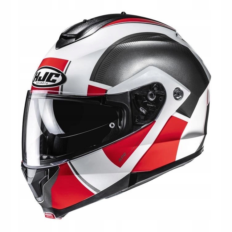 Motocyklová prilba Hjc C91N Jyn White/red biela červená Darčeky
