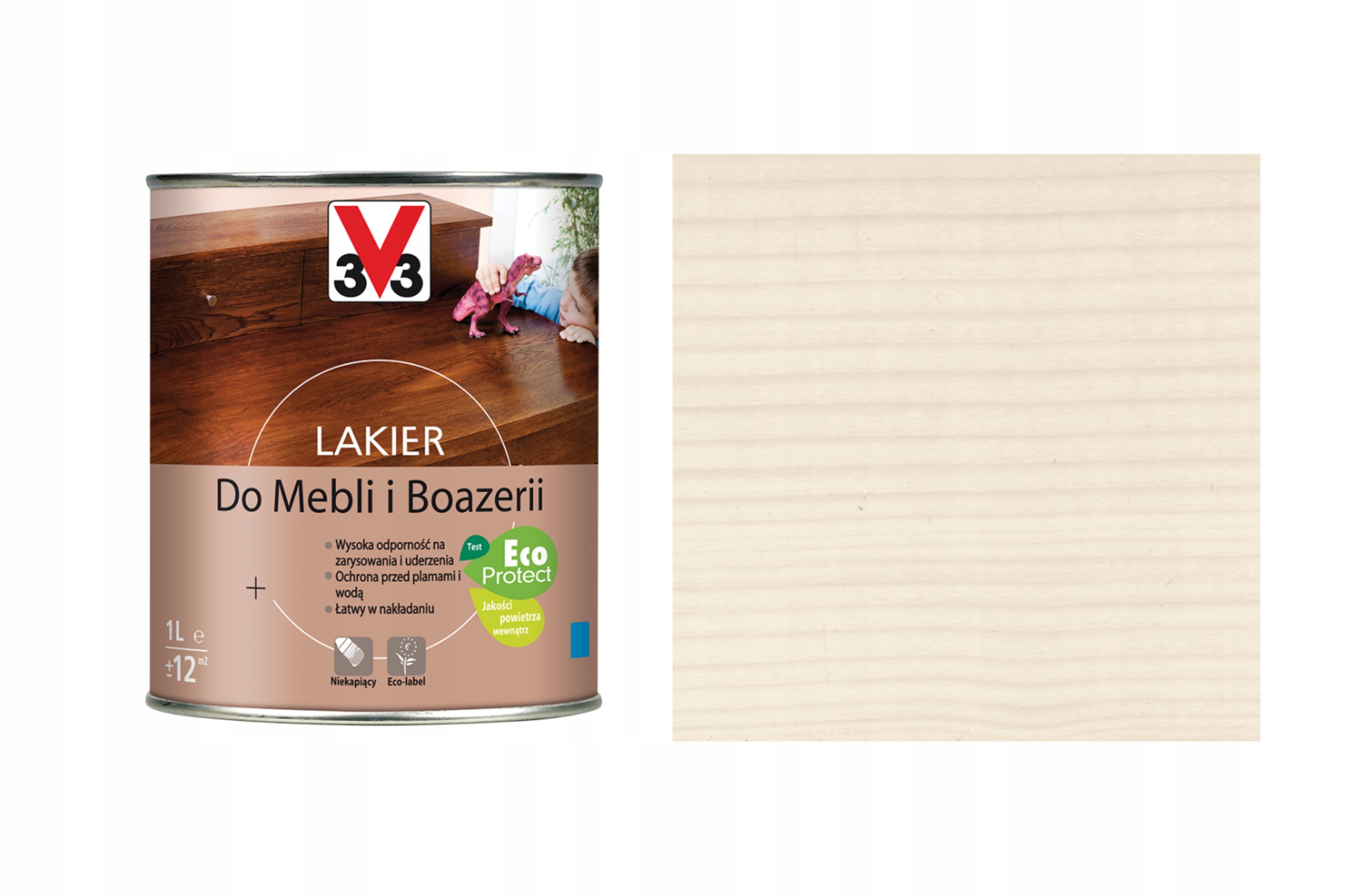 

V33 Lakier Do Mebli i Boazerii Biała Mat 1L