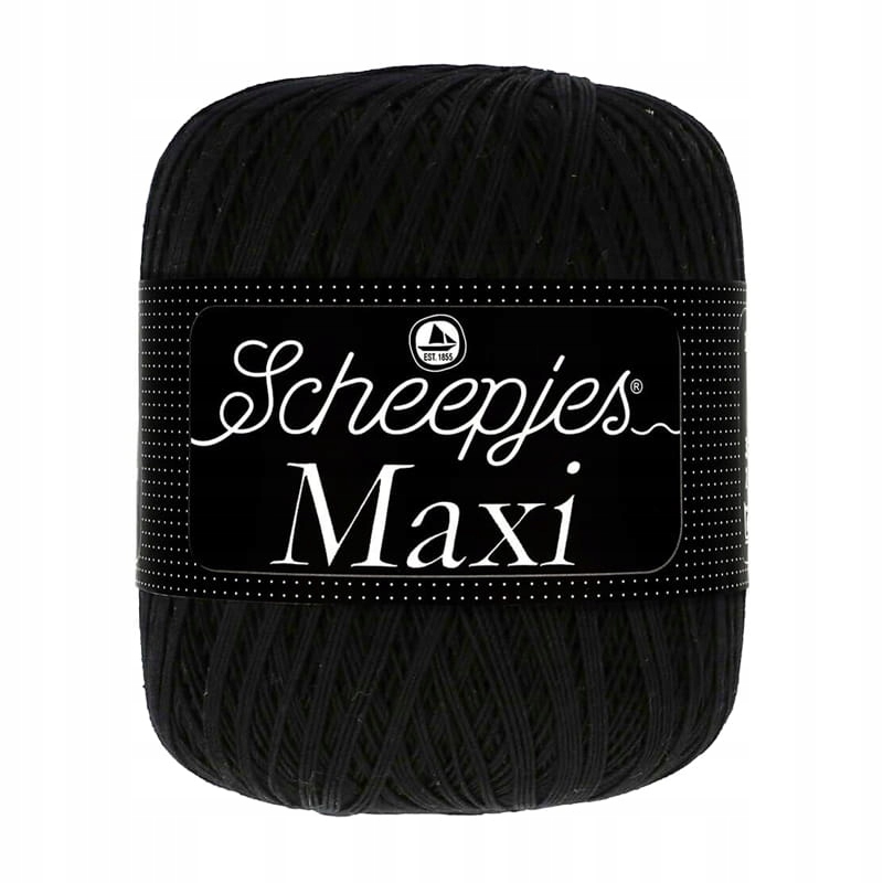 Kordonek Scheepjes Maxi 110 czerń 100 g