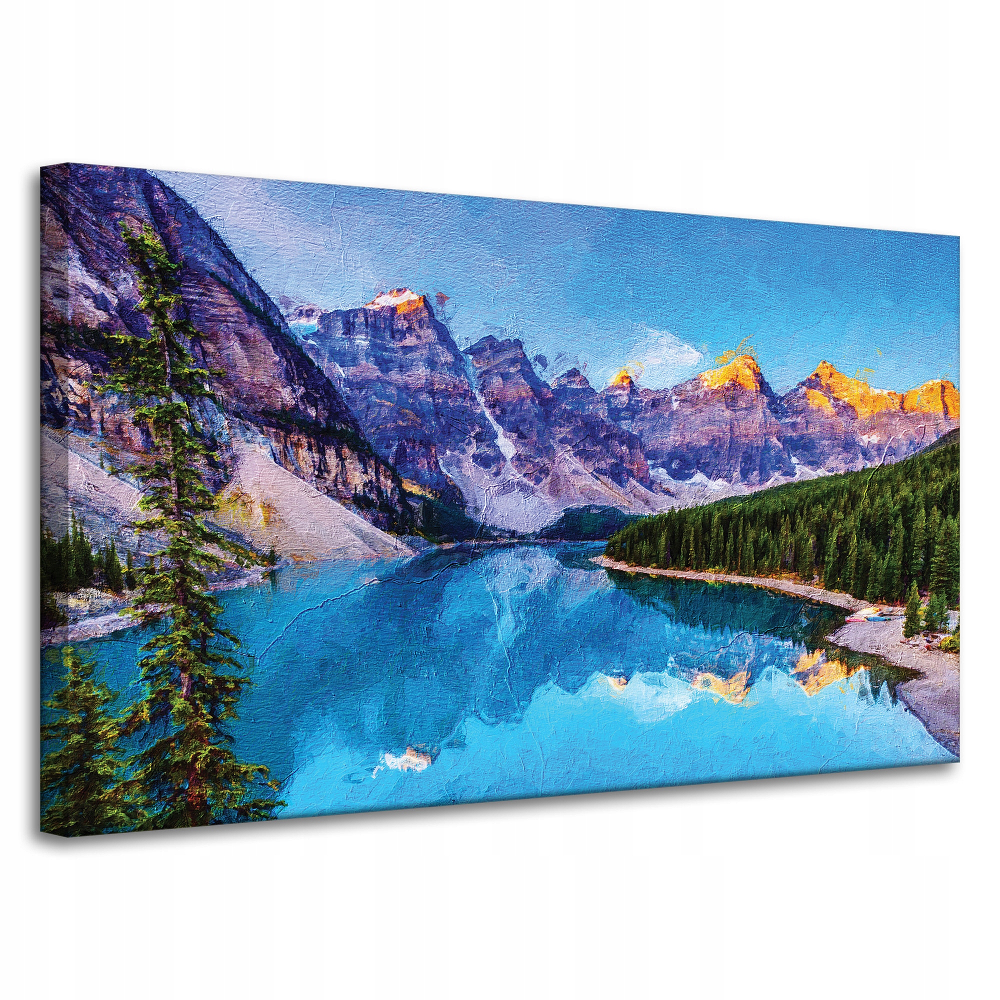 Obraz na plátně Řeka Hory Příroda Lesy 100x60 cm Ideální jako dárek