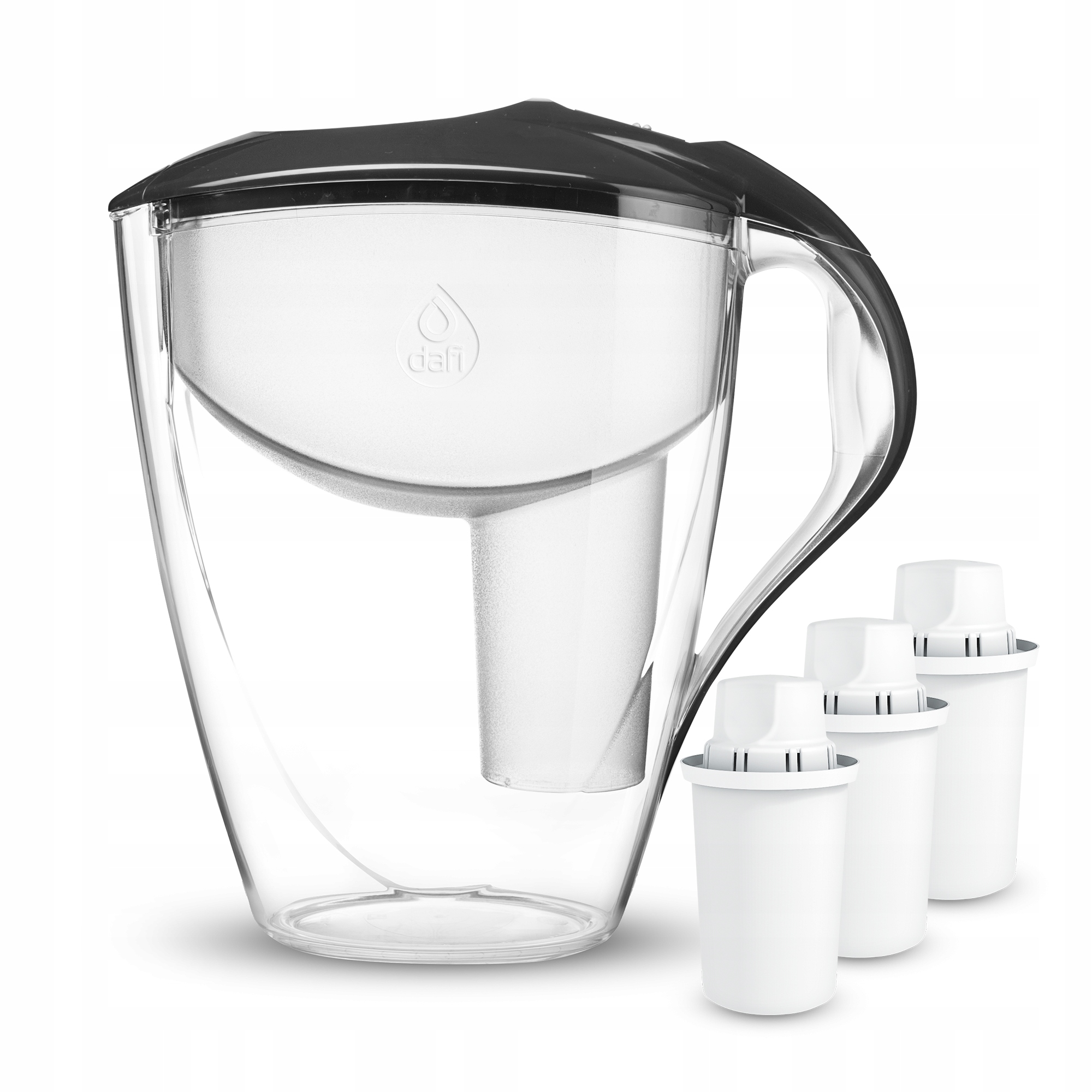 Dzbanek Dafi Astra grafitowy 3l 3 wkłady Classic