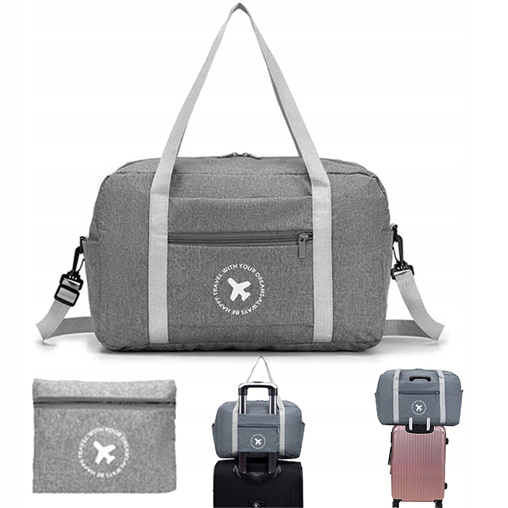 TORBA DO SAMOLOTU RYANAIR BAGAŻ 40x20x25cm SZARY Model Torba