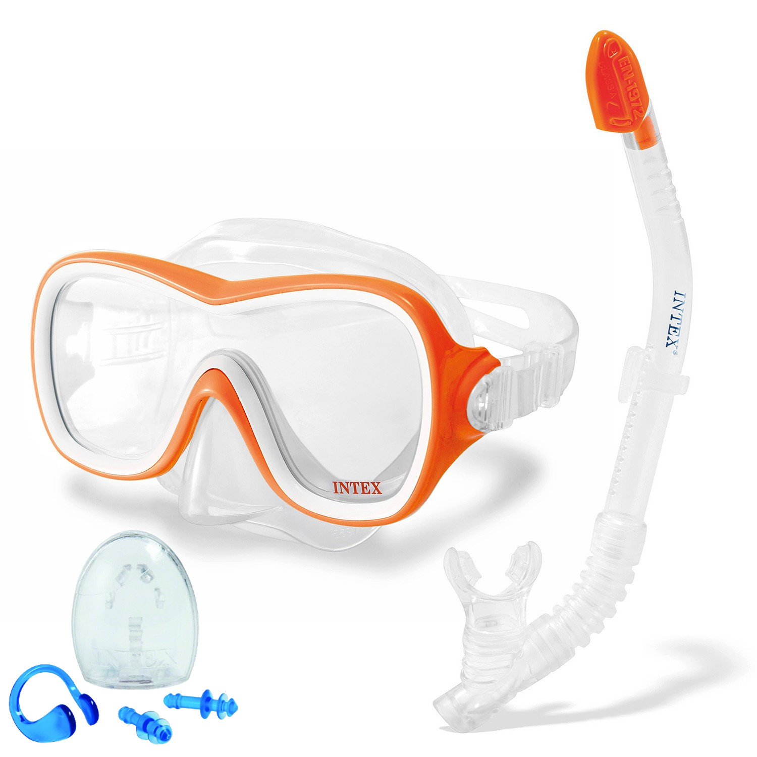 Intex 55647 zestaw do Nurkowania Maska Rurka Zatyczki do Nosa i Uszu 55609