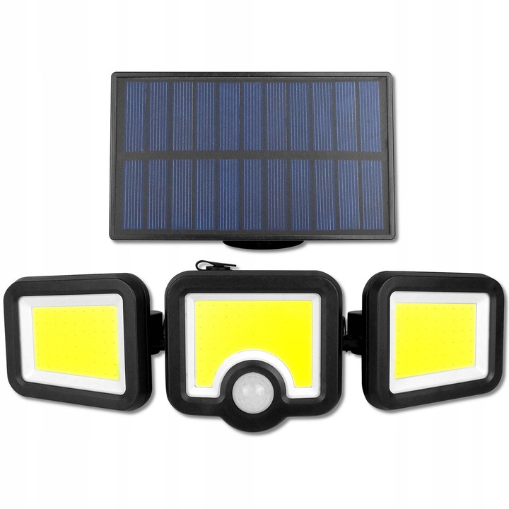 MOCNA LAMPA SOLARNA LED ZEWNĘTRZNA CZUJNIK RUCHU Stopień ochrony IP IP44