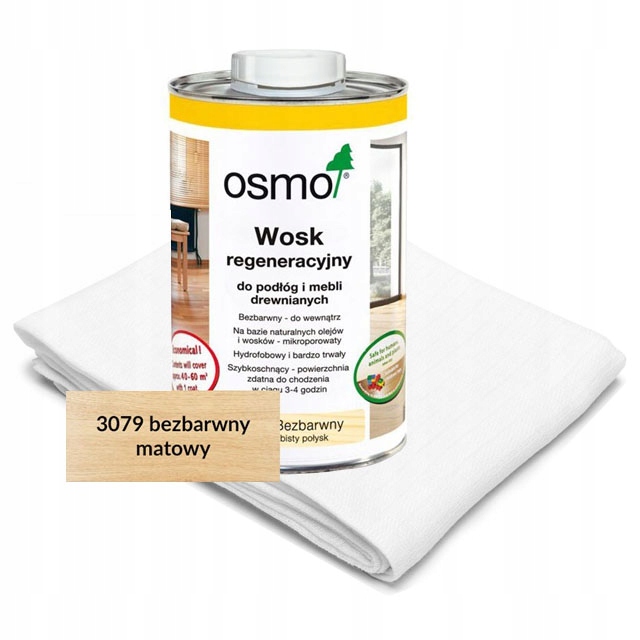

Osmo 3079 Wosk Regeneracyjny Matowy z pieluchą