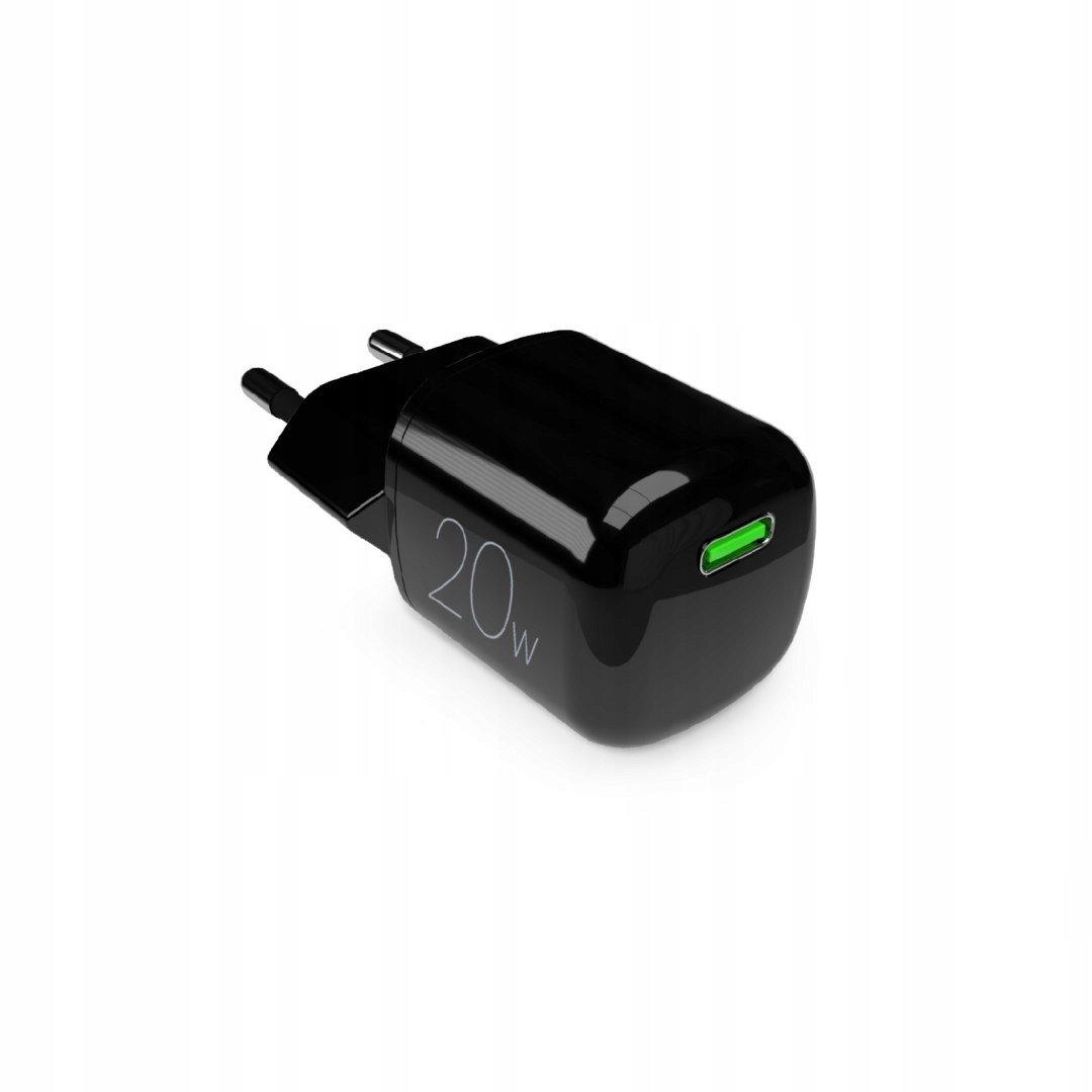 Ładowarka sieciowa Usb-c GaN 20W czarna Puro