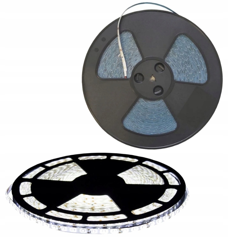 Taśma Led 25m 12V 240W 9,6W/m Barwa 6500K Biała Zimna Dekoracyjna IP63