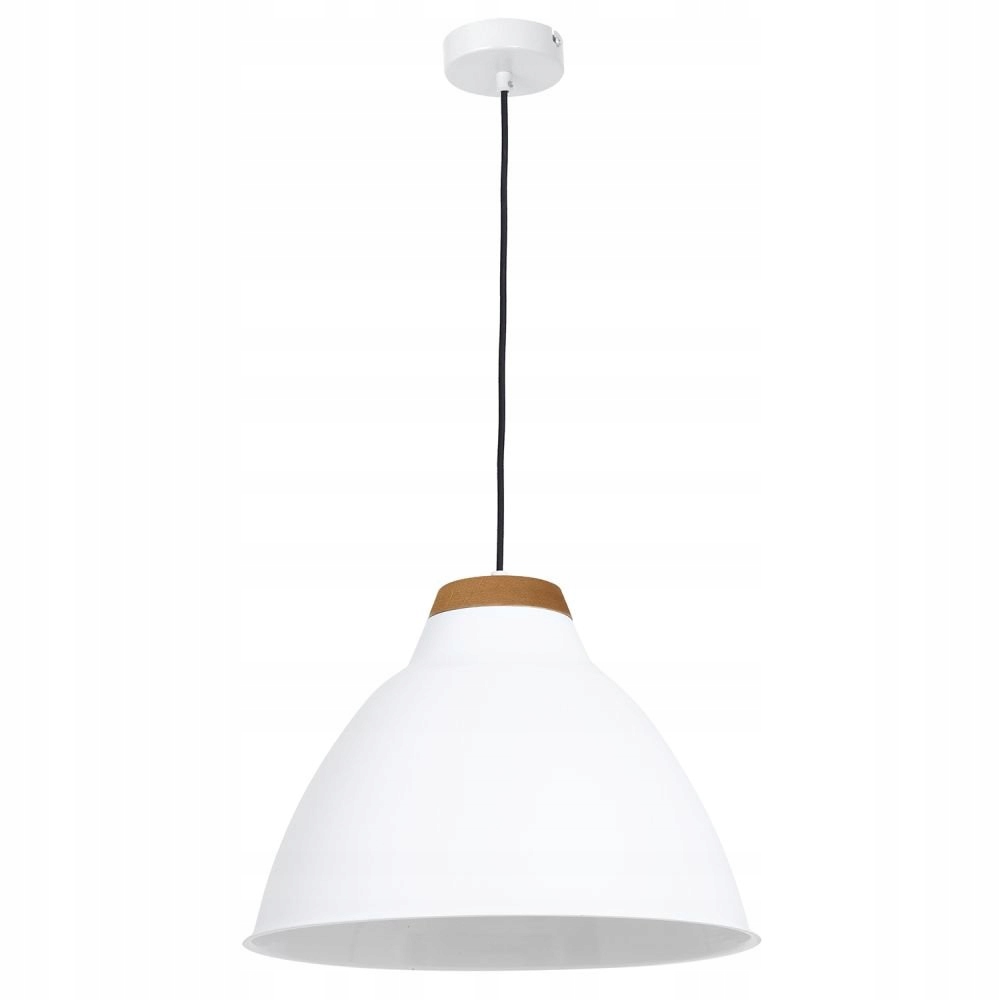 Biela kovová závesná lampa Skal 9189 Luminex