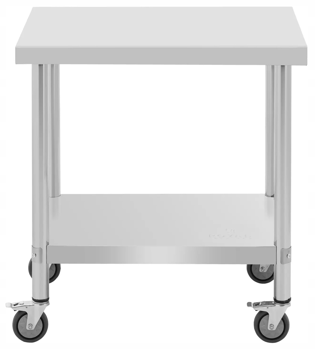 Stół ze stali nierdzewnej kółka 80x60 Royal Catering RCAT-80/60-W 10012807