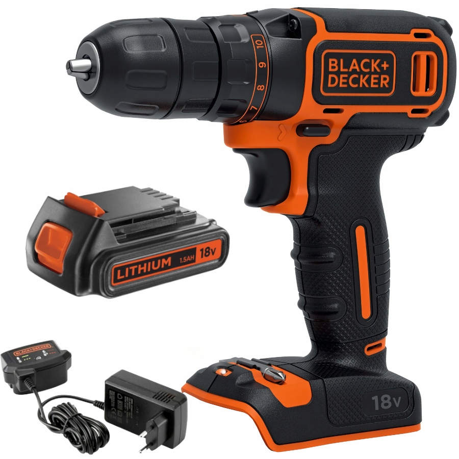 

Black Decker Wiertarko-wkrętarka 18V 1,5Ah BDCDC18