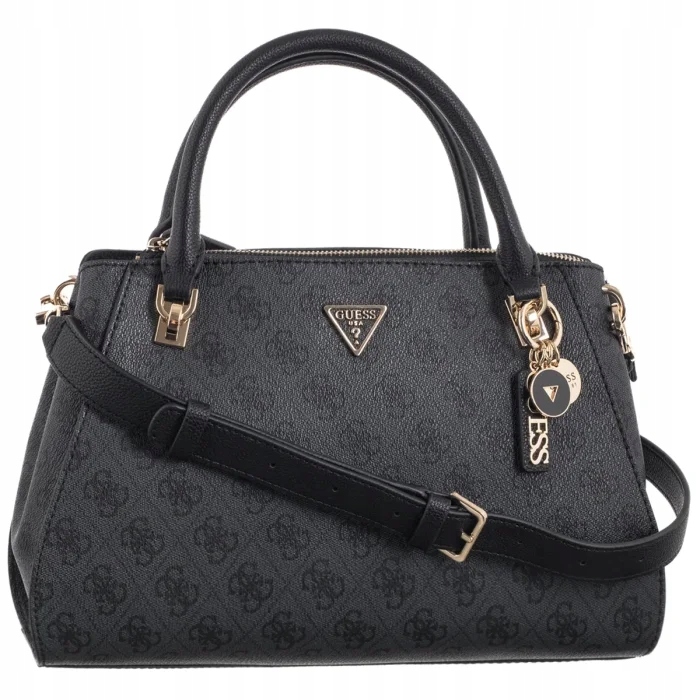 Dámská kabelka Guess Noelle II Luxury Satchel HWBG96 Coal Šedá