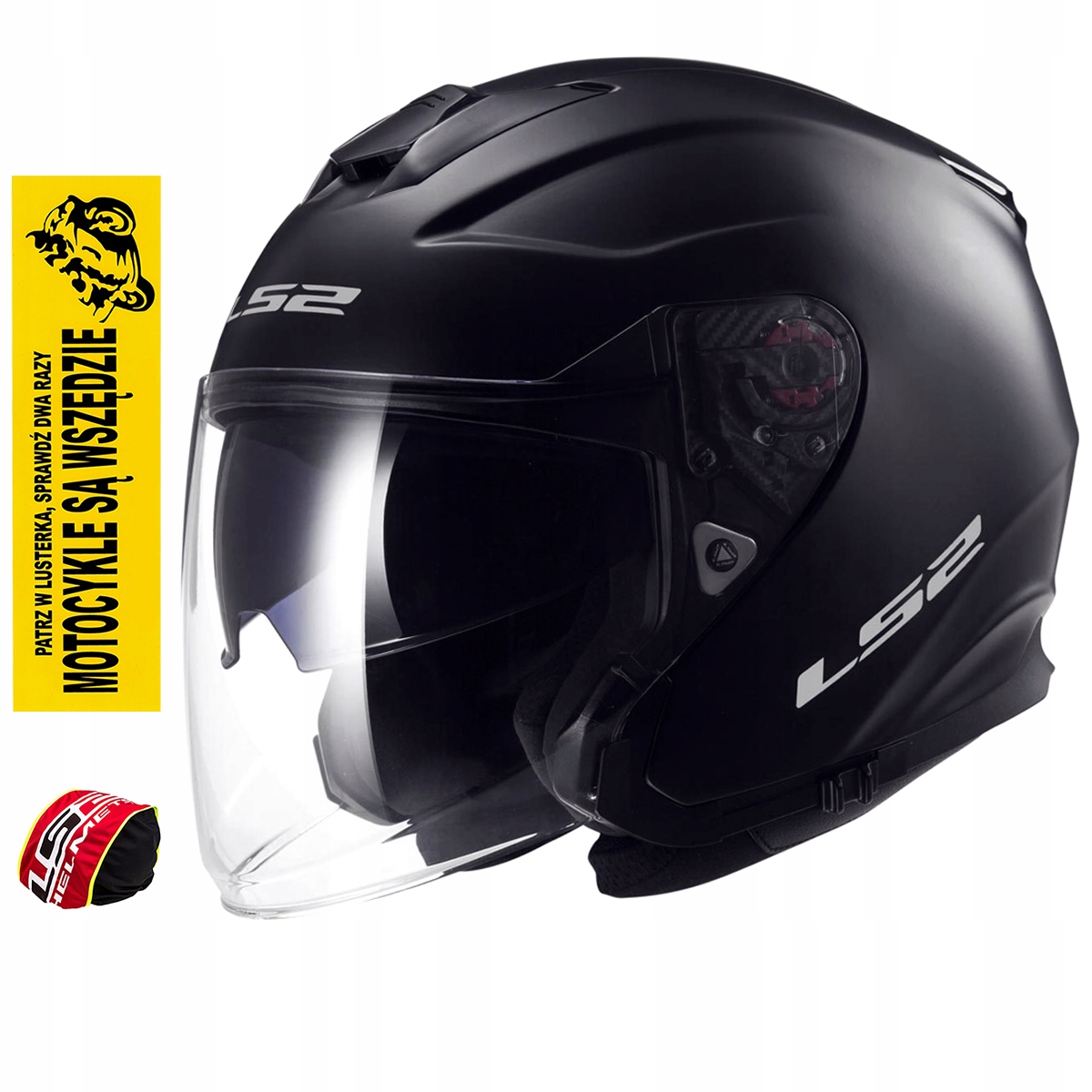 

Kask Otwarty LS2 OF521 Infinity Solid Black Mat L