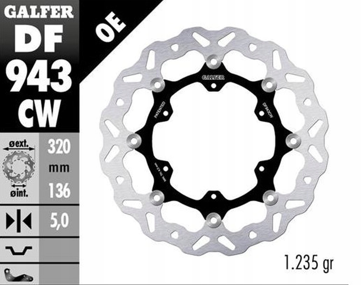 Galfer Predný Brzdový Kotúč Ktm 790R Adventure '19-'22; 890R/L '21-'23