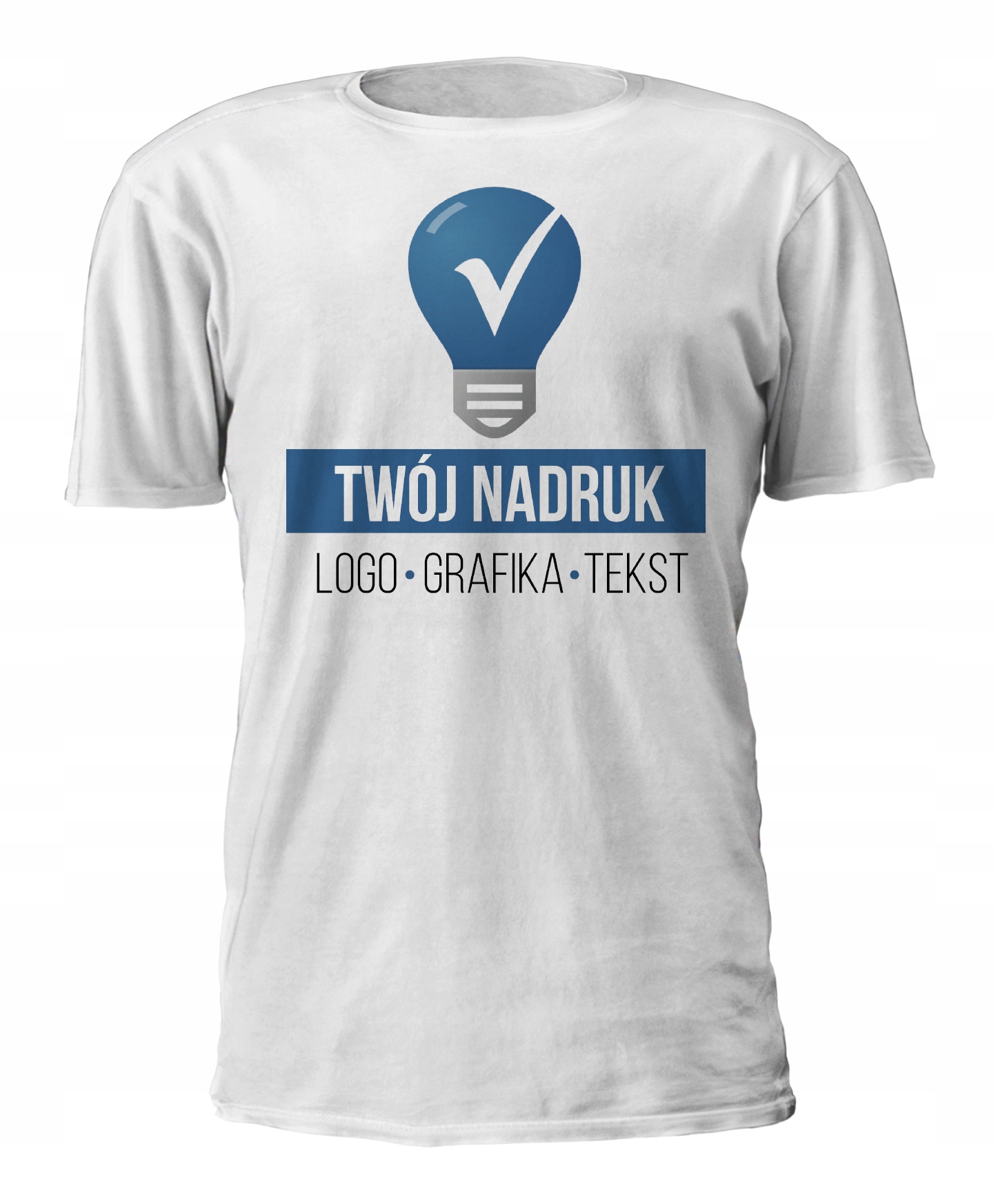 KOSZULKA Z NADRUKIEM GRAFIKĄ ZDJĘCIEM FORMAT A3 Kolor biały