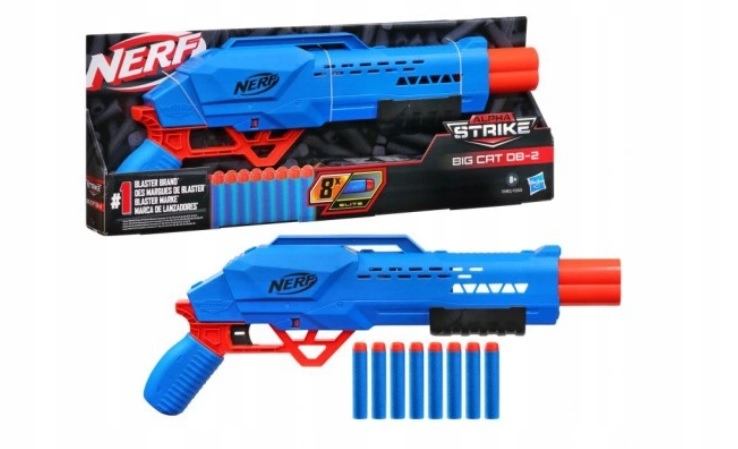 

Nerf Alpha Strike ShotGun Big Cat DB2 F2463 Hasbro
