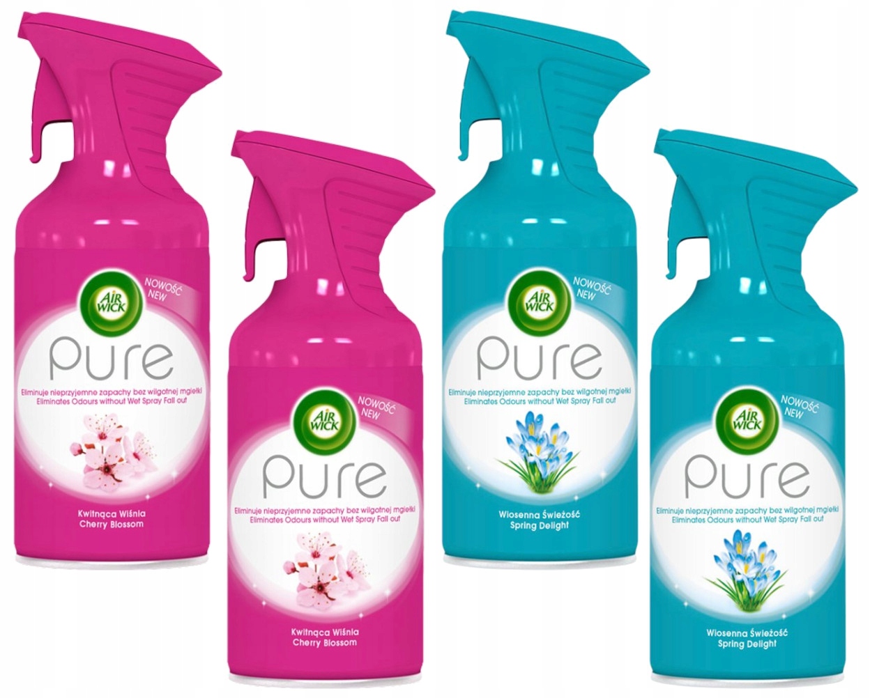 

Air Wick Pure Aerozol odświeżacz zapas 4 x 250 ml