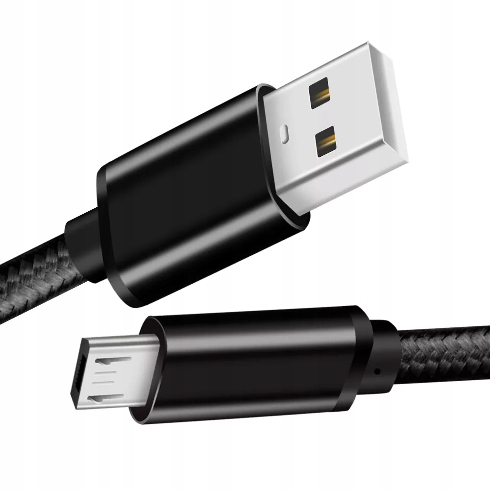 Mocny Kabel USB microUSB Przewód Oplot Szybkie Ładowanie Do Telefonu 1m