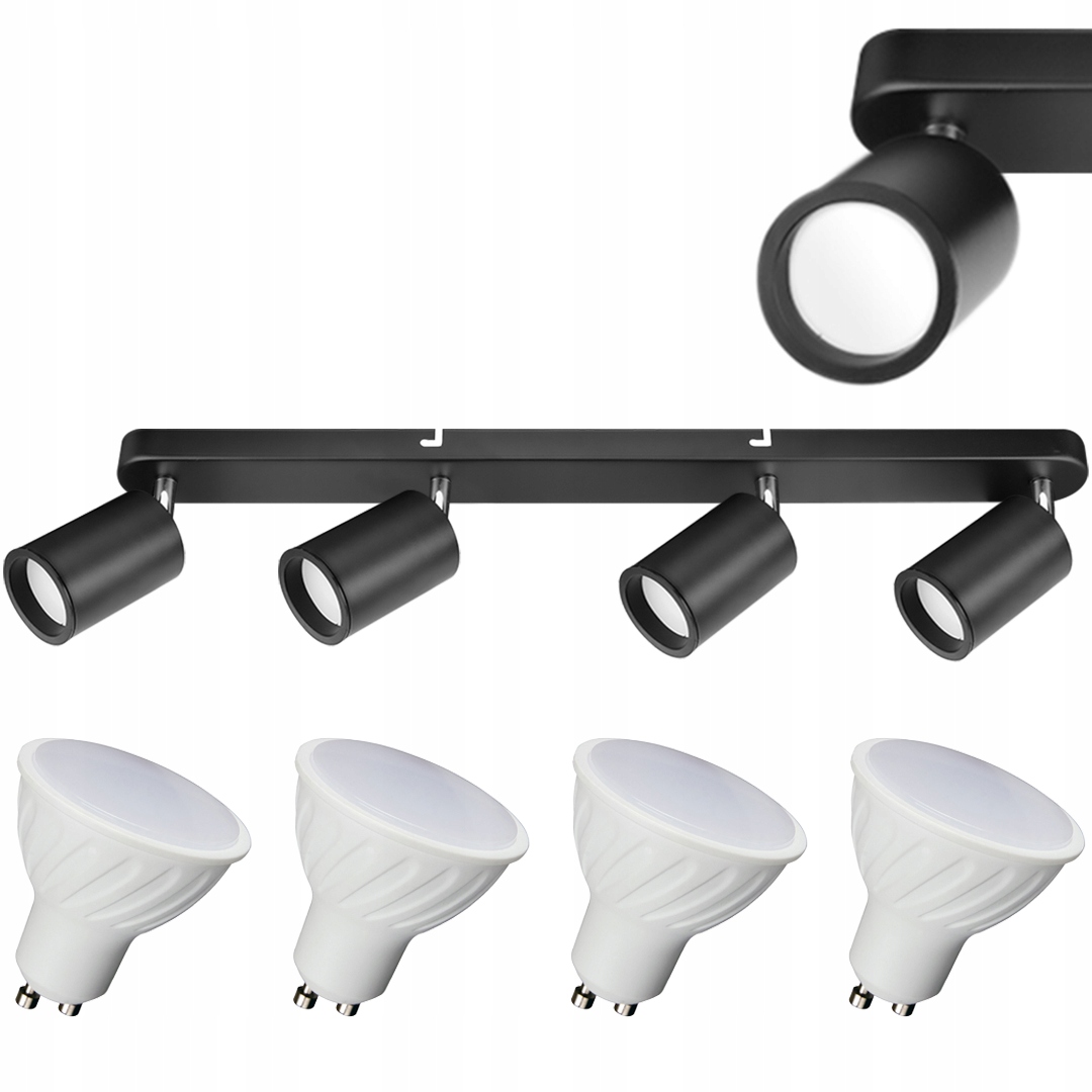 

Spot Led Halogeny Reflektor Ruchoma 4x GU10 6W