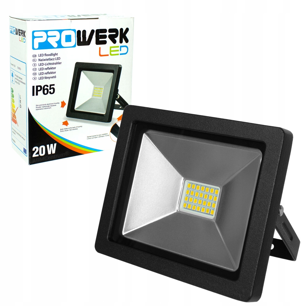 LAMPA LED DIODA SMD NAŚWIETLACZ 20W = 100W GARAŻ