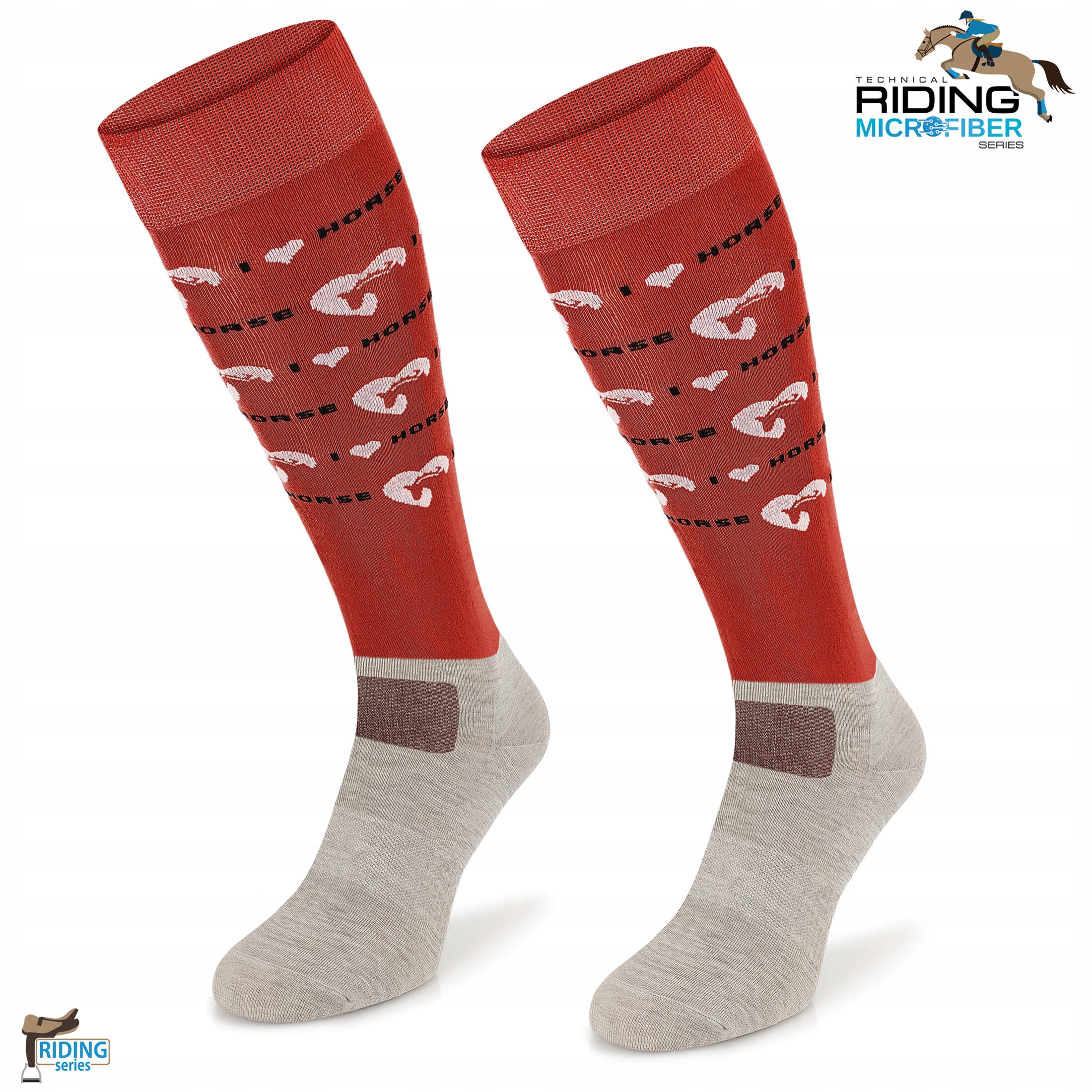 Oddychające lekkie skarpety jeździeckie na lato z mikrofibrą COMODO r 39-42 Rozmiar 39-42