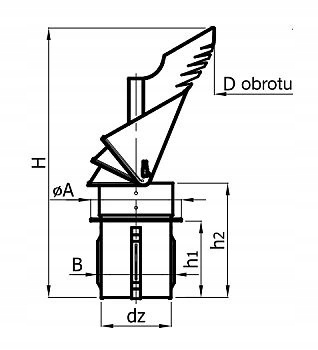 Strażak Rotowent Dragon wciskana RO200CH-DR-PT Długość 0 cm