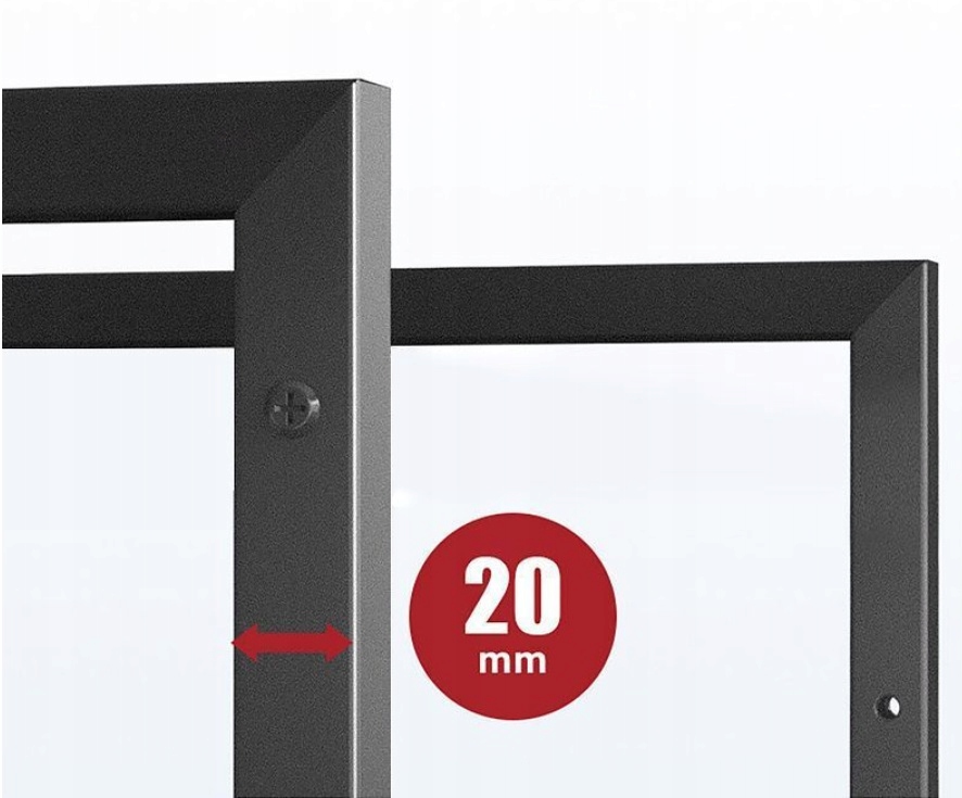 Półka Regulowana Podwójna Stojak Do Kuchni Nad Mikrofalówkę + Haczyki PŁ8 Szerokość mebla 60 cm