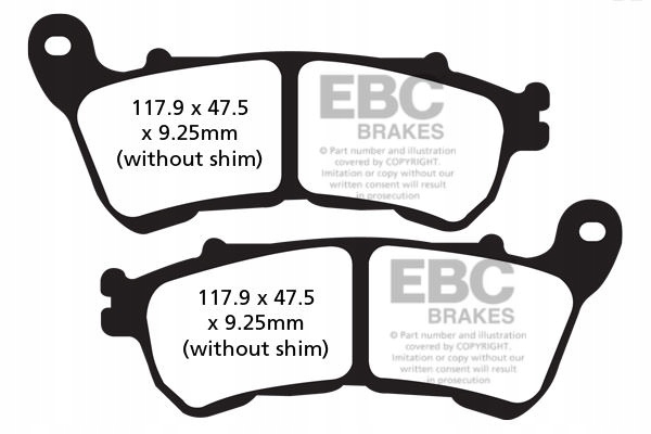KLOCKI HAMULCOWE EBC FA640HH Part number FA640HH