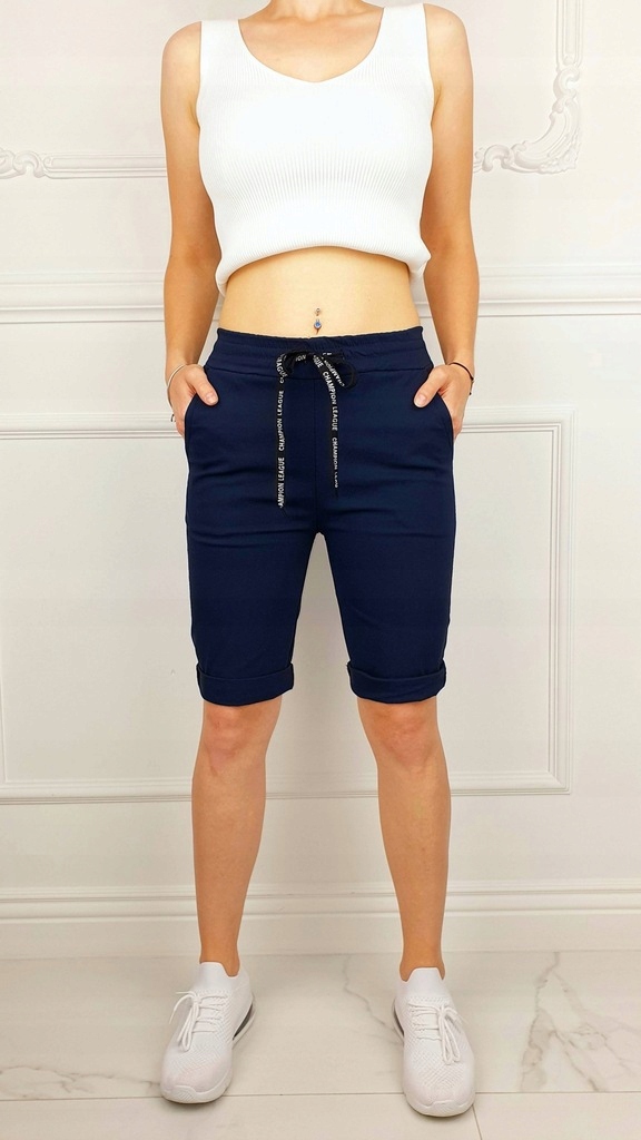 #DAMSKIE SPODENKI SZORTY GUMKA WIĄZANE LATO KOLORY Marka inna