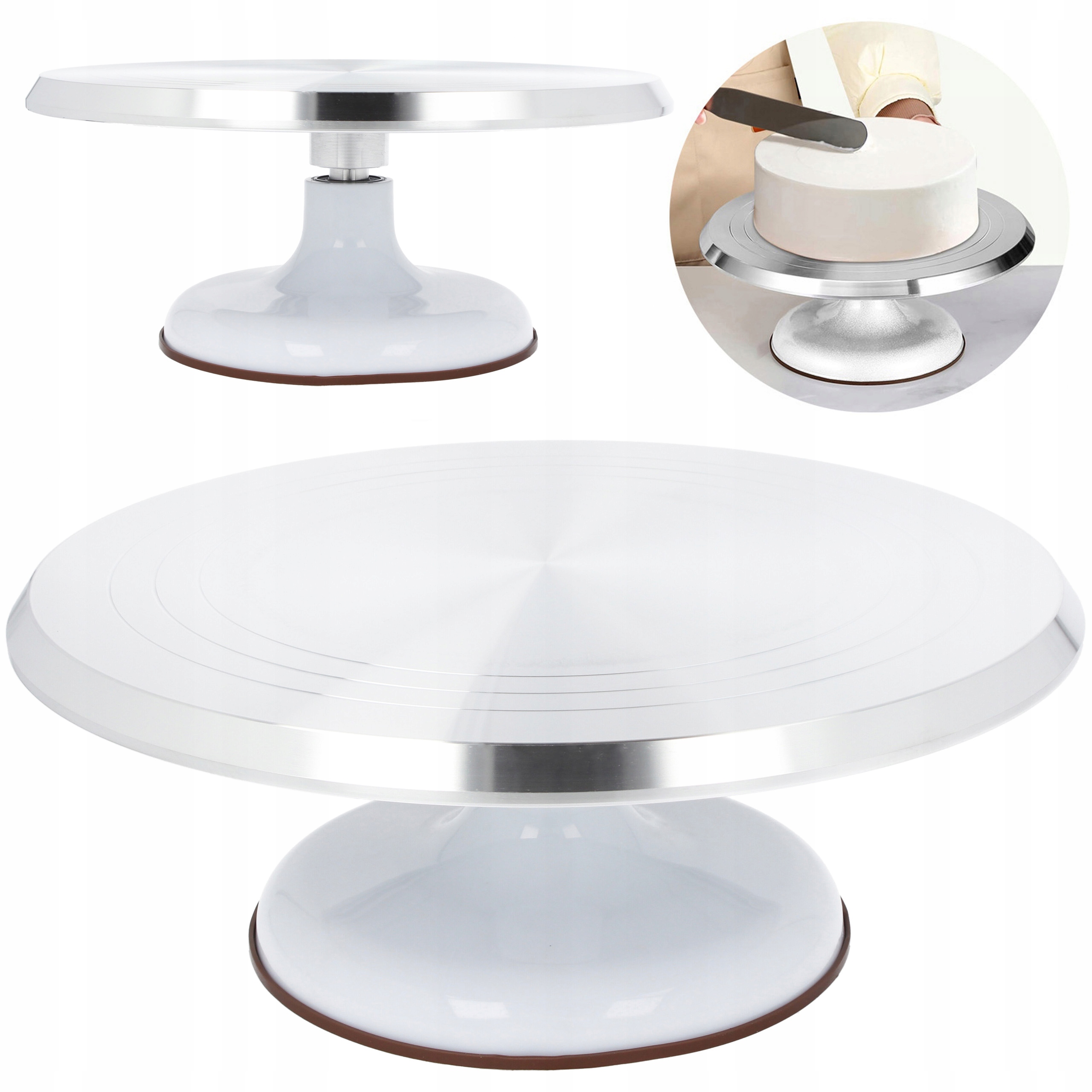 Profesjonalny Talerz Obrotowy Do Dekorowania Tortów 25cm Patera Obrotowa