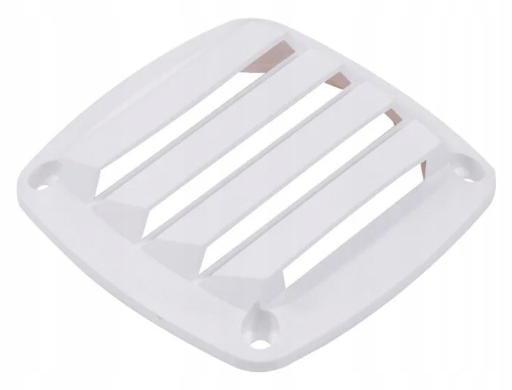 

Kratka wentylacyjna 85 x 85 mm z białego pvc