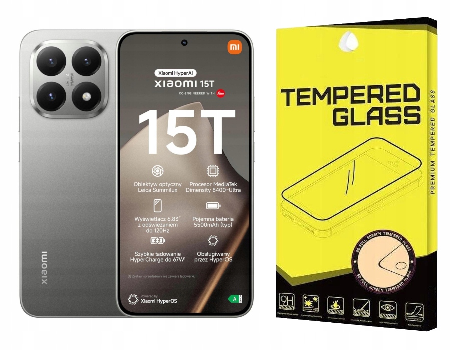 Smartphone Xiaomi 15T 12/256GB 5G Nfc Dual Sim Ai Šedý Sklo