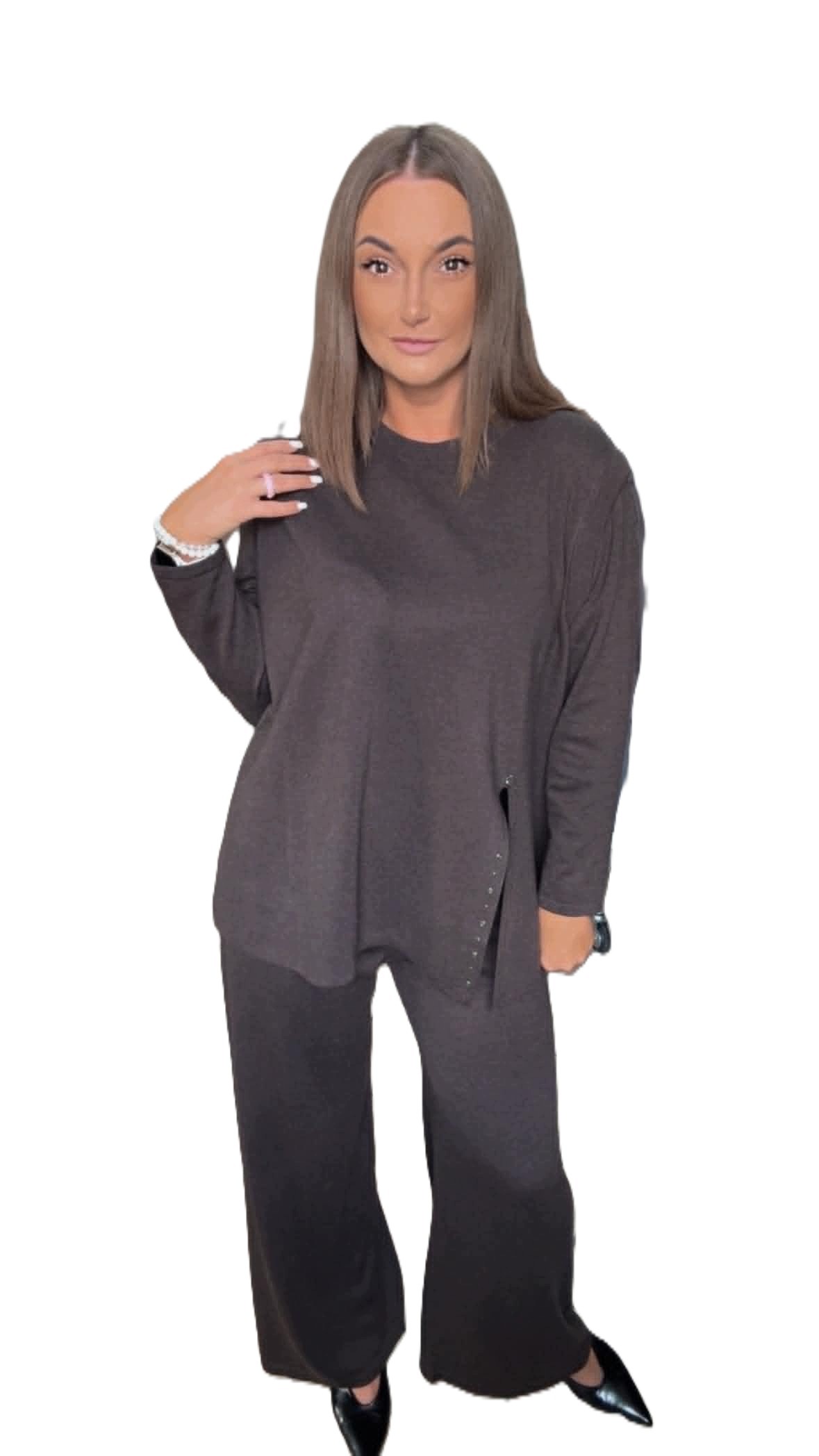 Komplet pletenina Bastet new čokoládově hnědý vel Uni, M, L, XL, XXL