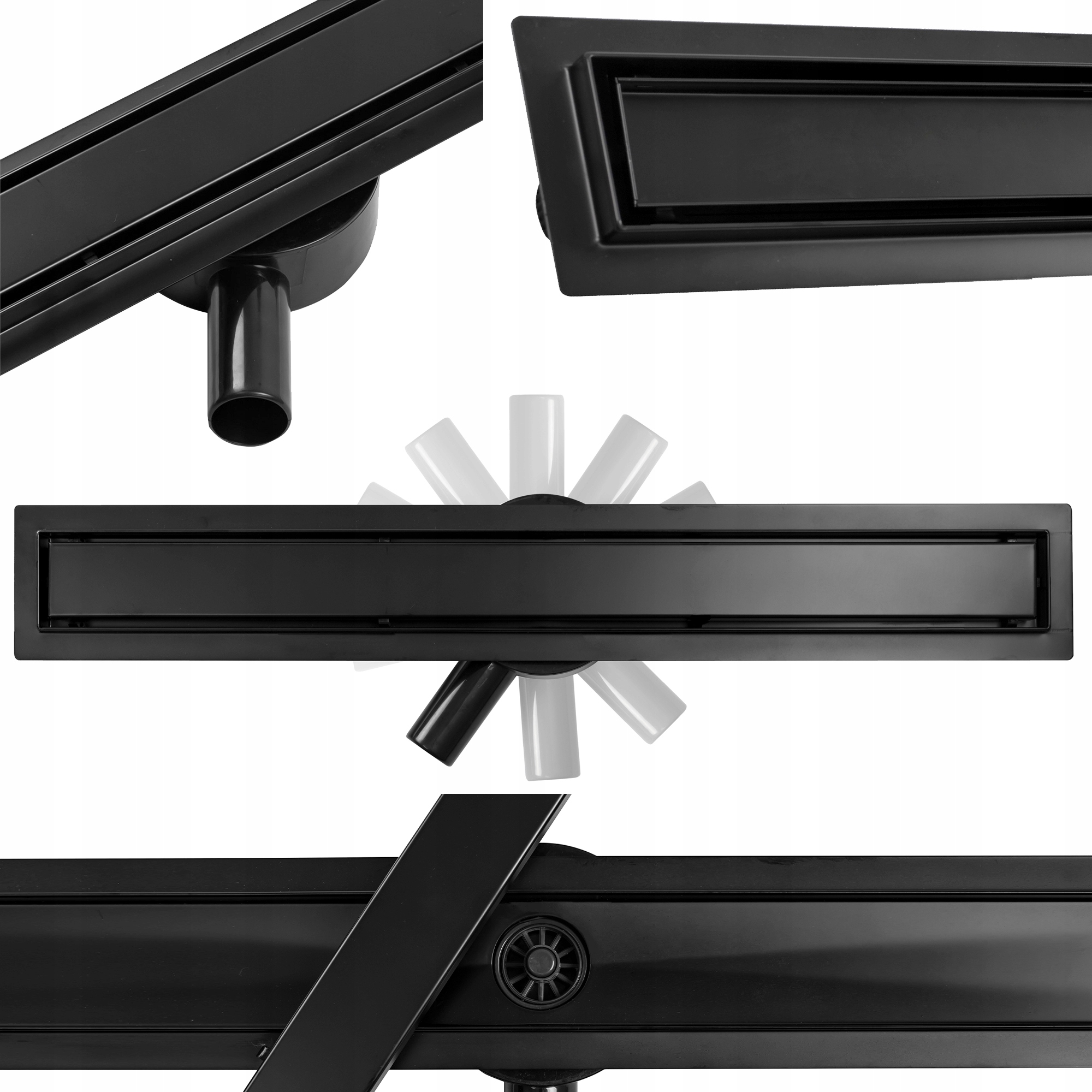 

Odpływ Liniowy ECO360 80 Black Calani Dwustronny