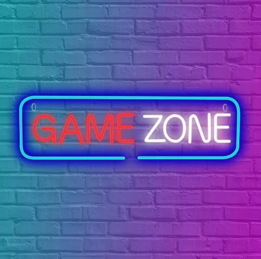 Game Zon Neon Led Usb znak Neon Herné zóny Darček pre chlapca Yt