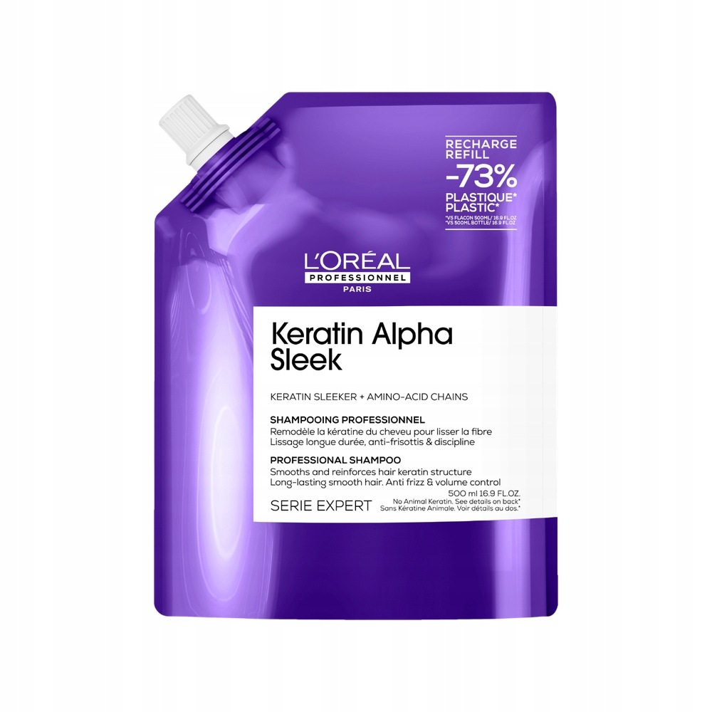 L'Oréal Professionnel Keratin Refill šampon pro poškozené vlasy 500 ml