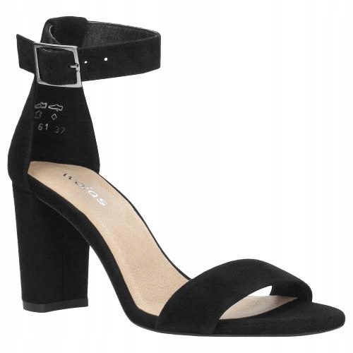 Dámské kožené sandály Wojas černé, vel. 38