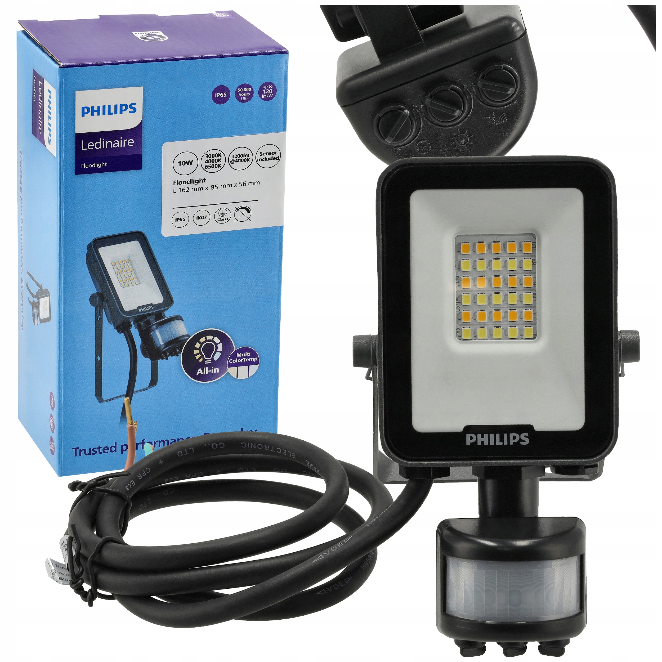 Osvětlovač Philips Led 10W 1200lm Premium Cct s pohybovým senzorem detektoru