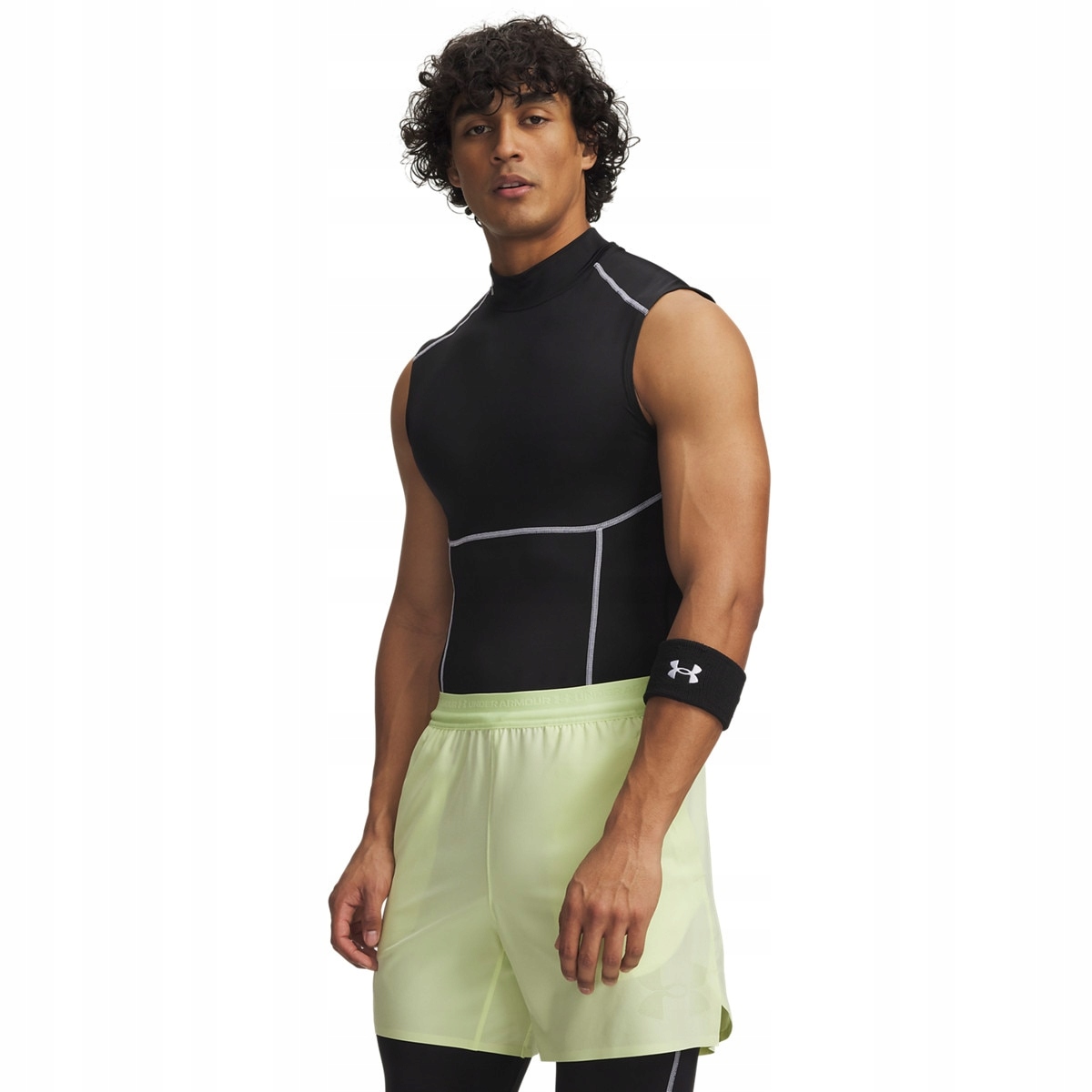 Męska koszulka treningowa Under Armour HeatGear Elite Sleeveless Mock M