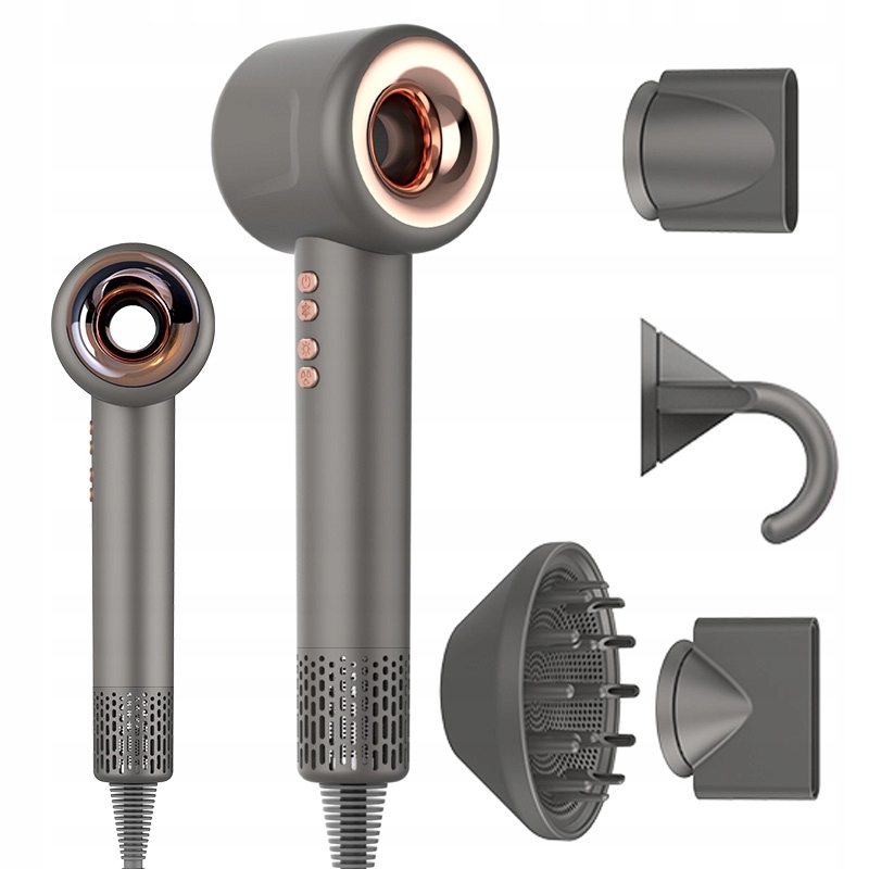 Profesionálna Sušička Vlasov S Ionizáciou 1600 V 4 Koncovky Hair Dryer