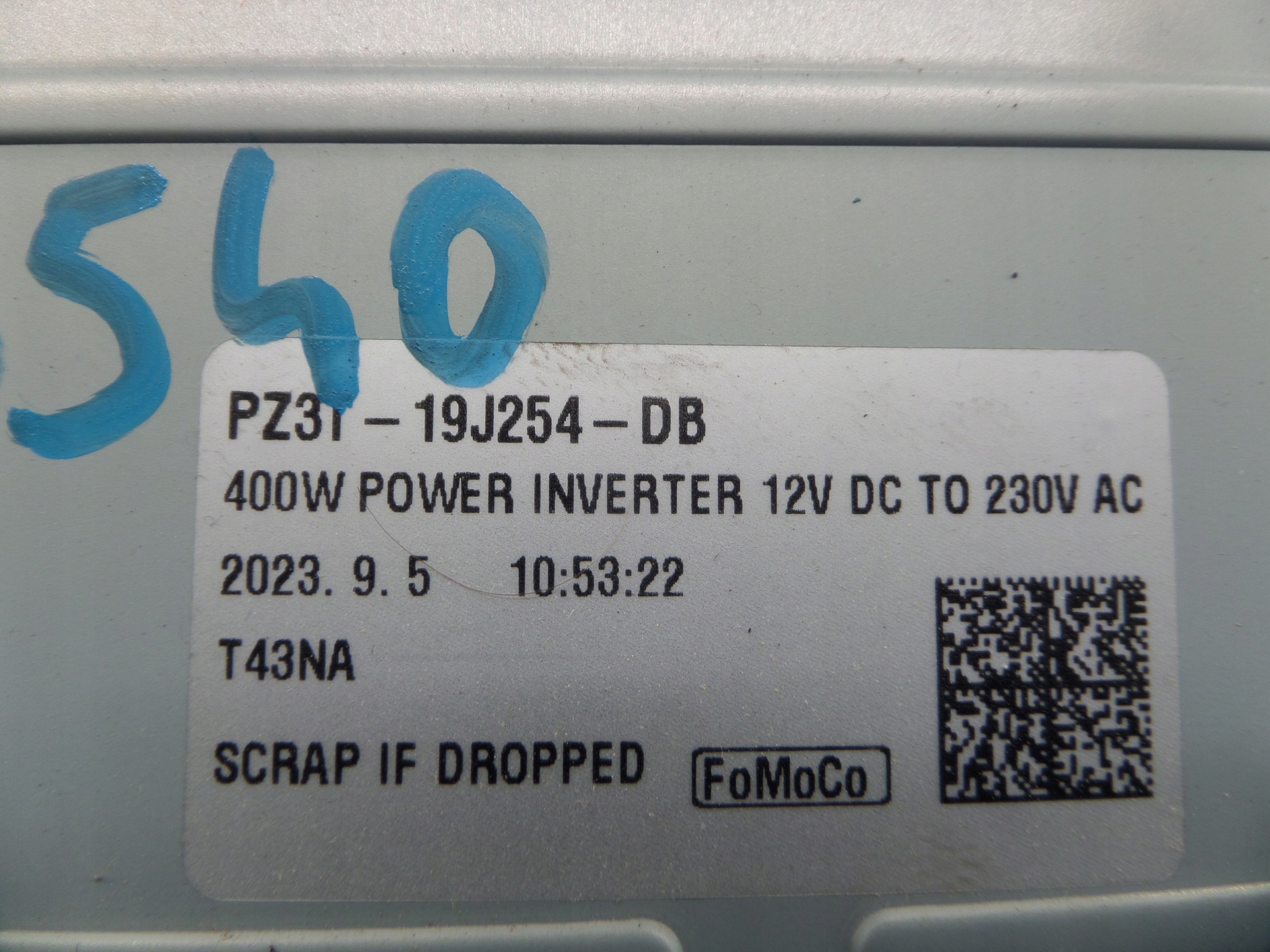 control unit 400W FORD TRANSIT CUSTOM MK2 24r PZ3T-19J254-DB