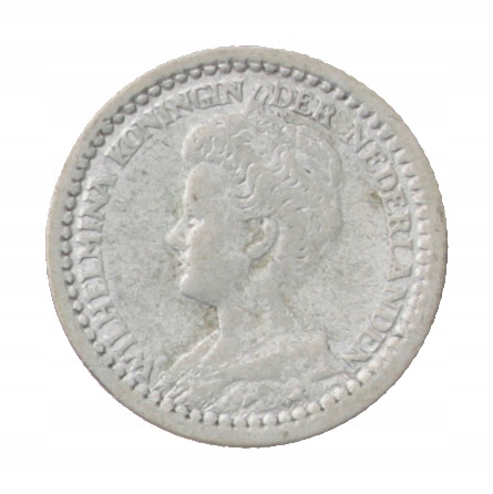 [M16675] Holandia 10 centów 1919 srebro