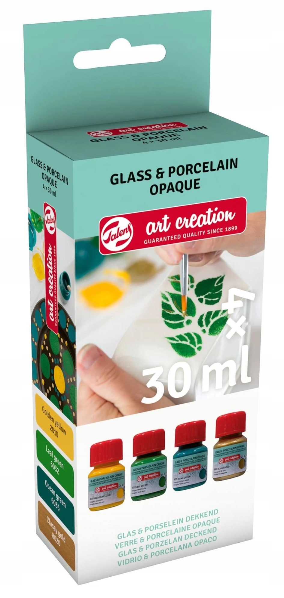 Talens Sada barev na sklo a porcelán Art Creation 4x30 ml.